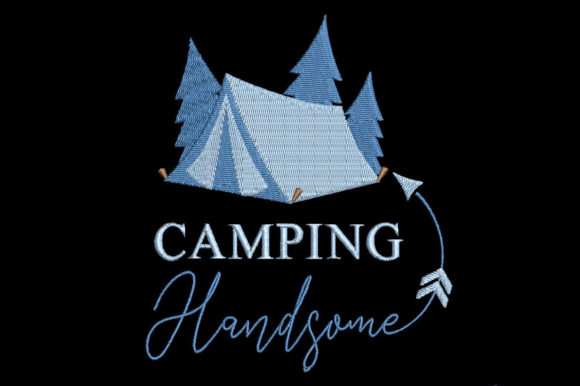 Camping Handsome: A Warm, Versatile Embroidery Design for Meaningful Gifts
