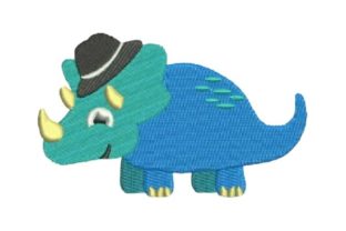 Dinosaur Boy: A Playful Holiday Embroidery Pick