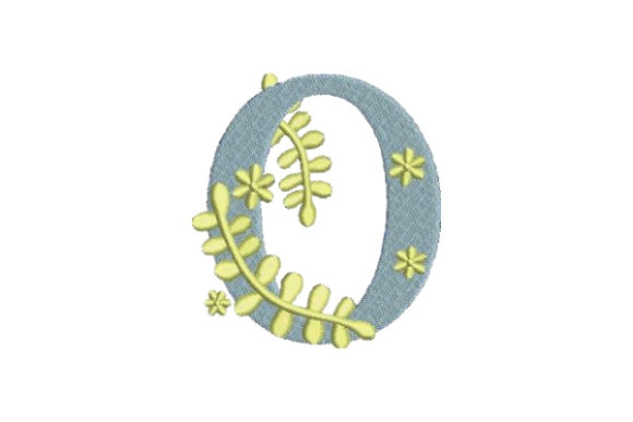 Floral Alphabet O: Elegant Monogram for Small Business Merch