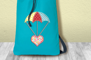 Heart Parachute Applique
