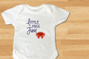 Little Miss June Crab Applique Review