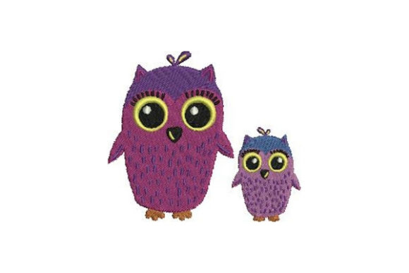 Mom and Baby Owls: A Boutique Embroidery Review
