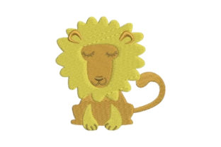 Nursery Lion: A Charming Embroidery Design for Meaningful Baby Gifts