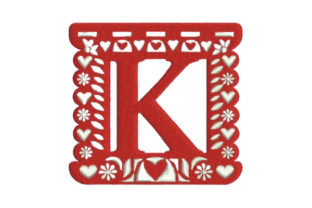 Papel Picado Alphabet K