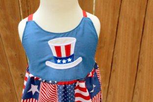 Uncle Sam Hat 4th of July Applique